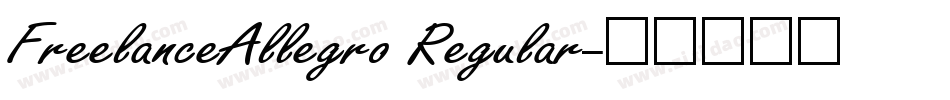 FreelanceAllegro Regular字体转换